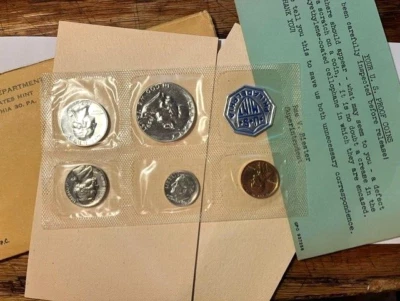 1959 U.S. Proof Set/Opened/Cam Half & Quarter/OGP #12344 - Image 1 of 4