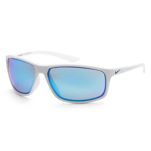 Nike Men's Adrenaline 66mm White and Grey Sunglasses EV1113-100-66 - Picture 1 of 2