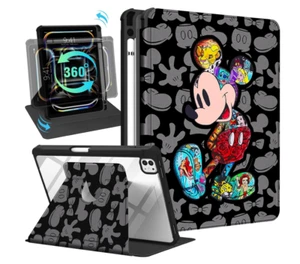 Mickey Mouse iPad 13" Pro Case 360 Degree Rotating Folding Stand - KOUYA - Picture 1 of 3