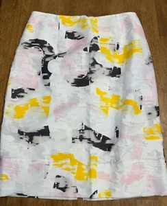 JIL SANDER Rare Cotton Blend Burnout Pencil Skirt Italy Made Size 38 - Picture 1 of 6