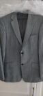 The Savile Row Co London  Grey Check Wool Polyester Jacket 40R