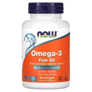 Aceite de pescado omega-3 NOW Foods, 90 cápsulas blandas - Imagen 1 de 6