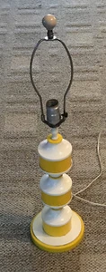 MID CENTURY MODERN  ACRYLIC  TABLE LAMP  MOD  VINTAGE  NO SHADE - Picture 1 of 5