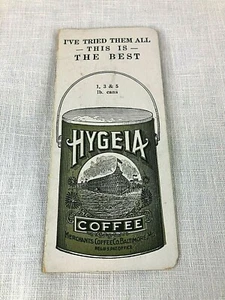 1925 Hygeia Coffee Sewing Pins Advertising Giveaway Calendar Vintage - Picture 1 of 6