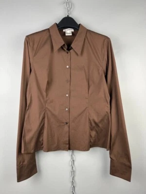 Jil Sander Womens Luxury Cotton Polyamide Long Sleeve Casual Button Shirt Blouse - Image 1 of 4