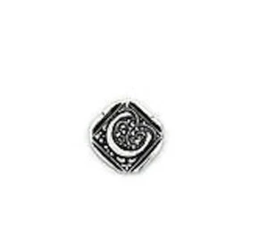 Wax Insignia - Seal Charm - Silver Plated - "C" - Picture 1 of 1