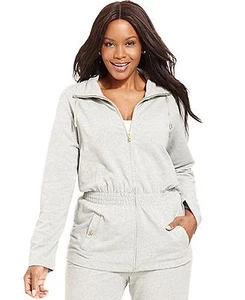 Chaqueta Sudadera Gris Mujer Talla 1X 16W 18W NUEVA Charter Club Anorak $79 Z358 - Imagen 1 de 2