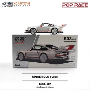Modellino auto Xcartoys x POP RACE 1:64 Singer DLS Turbo bianco pressofuso - Foto 1 di 7