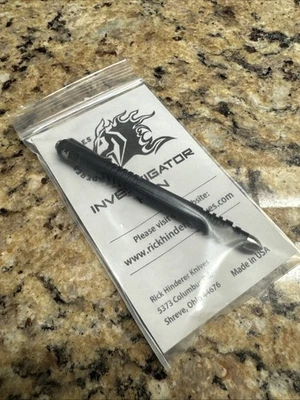 Hinderer Investigator 笔 - 哑光黑色阳极氧化铝 — 第 1/4 张图片