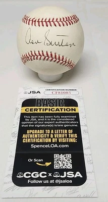 Don Sutton Signed Rawlings Official National League Baseball JSA COA BRAVES A10 - Image 1 of 3