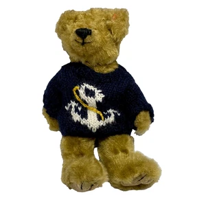 Vintage Ty Attic Treasures Salty Brown Bear Jointed Plush Nautical Sweater 1993 - Picture 1 of 7