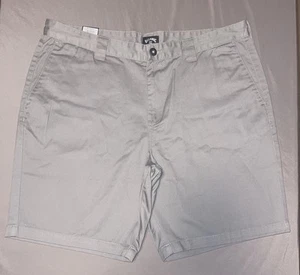 Billabong Shorts NWT Mens Waist 40 Grey Carter Chino Shorts 9in Retail: $49.95 - Picture 1 of 7