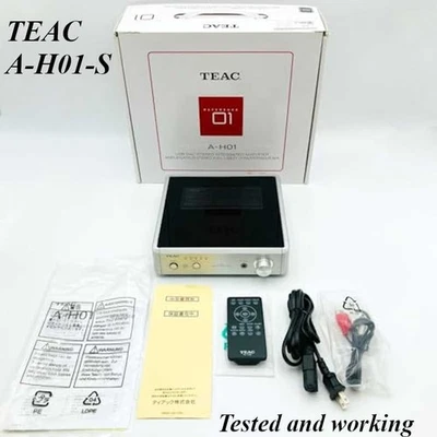 Used TEAC A-H01-S USB DAC Stereo Integrated Amplifier Silver Tested and Working - Image 1 of 4