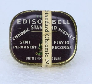 NADELDOSE"Edison Bell" 100 Nadeln -semi permanent-, Needle-tin Grammophon D457 - Picture 1 of 2