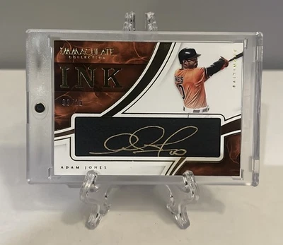 Adam Jones Immaculate Gold Auto 2016/25 Orioles Foto 1 de 2