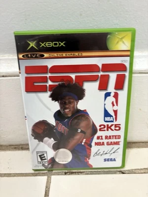 ESPN NBA 2K5 Microsoft Xbox Video Game Complete Basketball Sega NTSC 2004 - Image 1 of 4