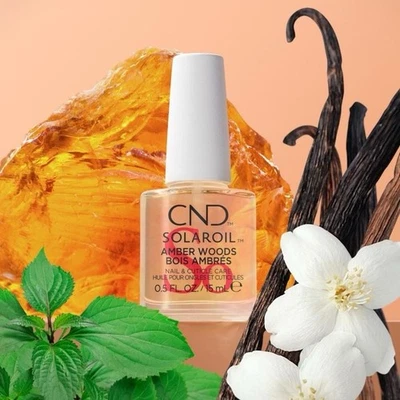 CND Solar Oil Nail & Cuticle Amber Woods . Olio Cuticole Novità ! 15 ml - Immagine 1 di 2