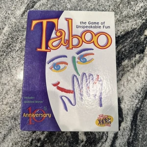 Taboo Board Game 10th Anniversary - The Game Of Unspeakable Fun - Complete 2000 - Picture 1 of 4
