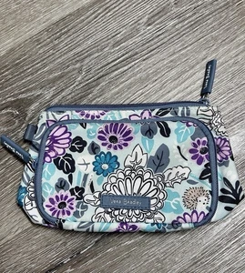 Vera Bradley Penelopes Garden 8x5” Zip Top Travel Makeup Pouch - Afbeelding 1 van 12