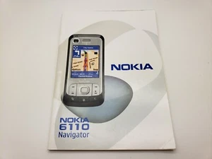 New/Old Stock English Nokia 6110 Navigator Mobile Phone User Manual Guide 3POST - Afbeelding 1 van 5