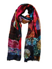 Made in Italy Women's Men's Unisex Scarf Shawl Wool Silk Cashmere 200 x 85 Large