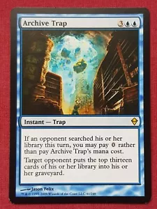 Magic The Gathering ZENDIKAR ARCHIVE TRAP blue card MTG - Picture 1 of 2