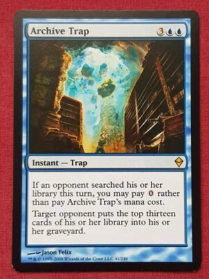 Magic The Gathering ZENDIKAR ARCHIVE TRAP blue card MTG - Image 1 of 2