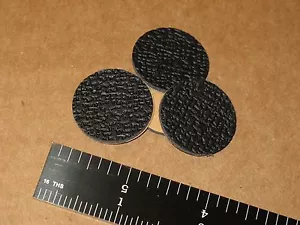 4 NO SKID FOAM DISC DOT PAD CIRCLE FEET POD 1 in DIA 3/32 thick BLACK 25x2.4mm - Picture 1 of 1