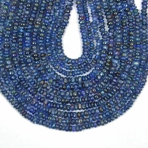 Tanzanite beads Gemstone Rondelle Shape Smooth beads 13inch strand Gifts BMC-654 - Picture 1 of 4