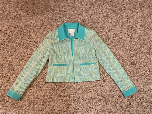 Giacca cardigan CHANEL 01C Vintage So Soft Mohair in seta tweed taglia: 36