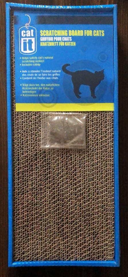 Catit Scratcher Board Pad For Cats with Catnip - Large 17" x 7" - Image 1 of 4