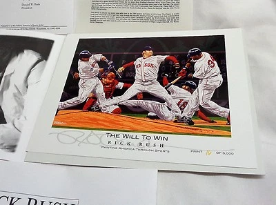 Rick Rush Art Picture Serigraph 2004 World Series Champions Boston Red Sox #160 - Image 1 of 4