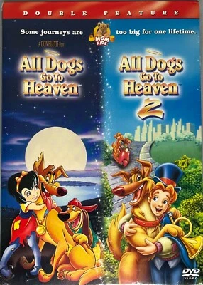 All Dogs Go To Heaven 1 and 2 DOUBLE FEATURE one and two FAST SHIP BRAND NEW NIB - Image 1 of 2