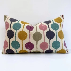 Scion TAIMI Fabric Cushion Cover Damson/Azure/Stone 12" x 20" - Picture 1 of 5