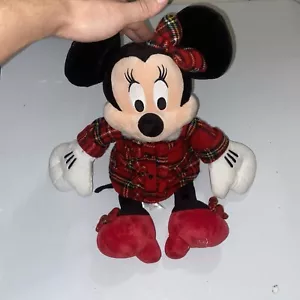 Disney Store Exclusive 2011 Minnie Mouse Holiday Christmas 18” Plush Doll Toy - Picture 1 of 9