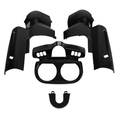 Vivid Black Instrument Housing Switch Panel Trim Fit For Harley Road Glide 15-23 - Image 1 of 4