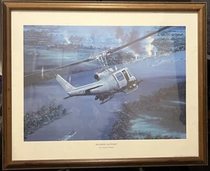 Vietnam Huey “Riverine Support” Print By William S. Phillips - Picture 1 of 1