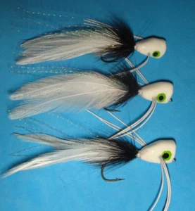 MOSCA PESCA - Espuma Blanca EPOXI BASS POPPER Talla #4 (3 piezas) - Imagen 1 de 8