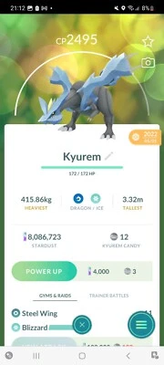 Pokemon Go Legendary Kyurem (Normal) - Image 1 of 2