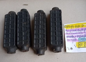 NOS VERY OLD 4 PEDALS ACCESSORIES BLACK RUBBER - Picture 1 of 3