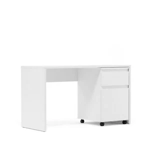 Schreibtisch Weiß Computertisch Bürotisch Arbeitstisch Rollcontainer Homestyle4u - Bild 1 von 7