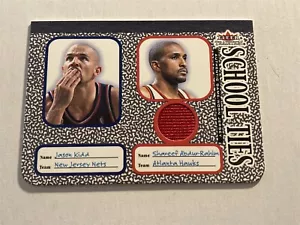 SHAREEF ABDUR-RAHIM 2002-03 Cravatte scuola Fleer Tradition con maglia J. Kidd (H3) - Foto 1 di 2