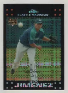 2007 Topps Chrome Xfractor #315 Cesar Jimenez Seattle Mariners RC BV$4 - Picture 1 of 1