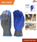 120 Pairs Medium Blue Latex Double Coated Work Gloves - Construction & Gardening