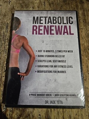 Metabolic Renewal Complete DVD Fitness Kit 2021. Dr Jade Teta. 12 week programme - Image 1 of 2