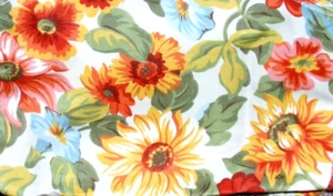 Longaberger Collectors Club Mailbox Liner-Sunflower/Sunflower Stripe Fabric-NEW! - Picture 1 of 4