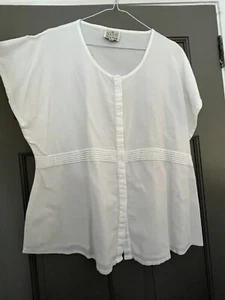 MASAI XL white Linen Shirt Top - Picture 1 of 3
