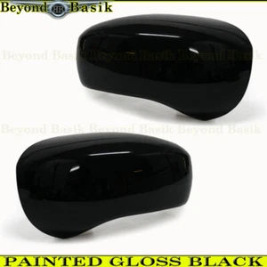 For 2005-2010 Chrysler 300 2006-2010 Charger GLOSS BLACK Mirror COVERS Overlays - Picture 1 of 12