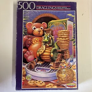 How Much Would I Weigh Randal Spangler Draglings 500 pc jigsaw Puzzle Spears 90s - Picture 1 of 6