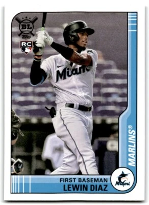 2021 Topps Big League Lewin Diaz RC Miami Marlins #26 - Image 1 of 2